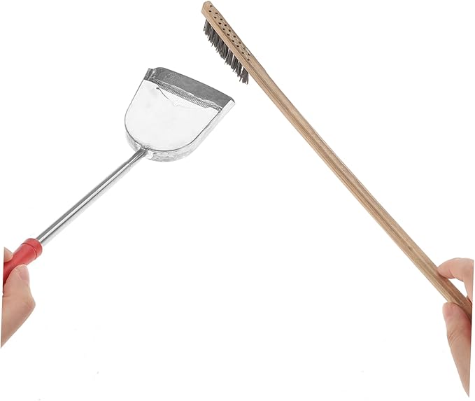 Milisten 2pcs Parrot Cage Cleaning Kit Brush and Shovel Bird Cage Maintenance Easy to Use Accessories for Healthier Pet Environment