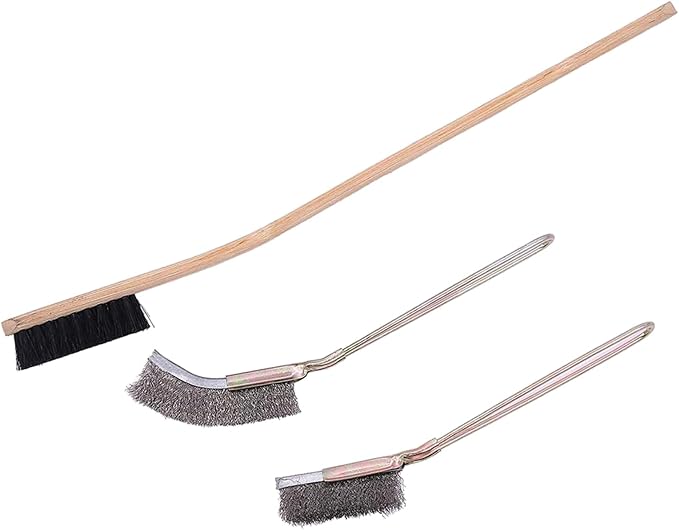 Birdcages Brush Set of 3 Effective StainlessSteel Brushes Kits for Squirrels Bird Cage Accessories Bird Cage Supplies