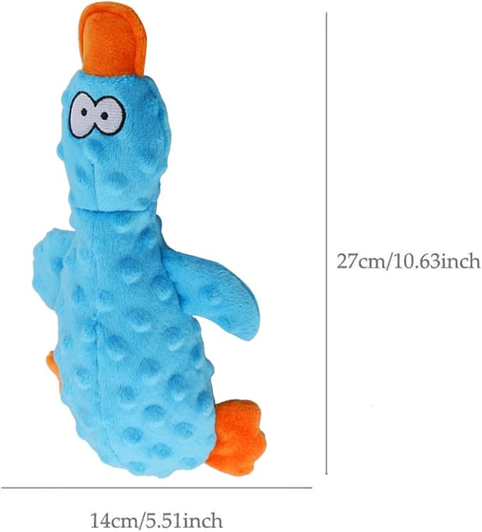 Calming Duck for Dogs, Interactive Squeaky Dog Chew Toy with Built-in Squeaker, Stuffed Duck Dog Squeaky Toy to Keep Them Busy for Small, Medium & Large Dogs Cats