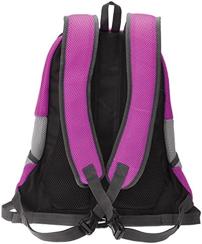 Mogoko Airline Approved Cat Dog Backpack, Puupy Pet Carrier Front Bag with Breathable Head Out Design and Double Mesh Padded Shoulder for Outdoor Travel Hiking (M, Pink)