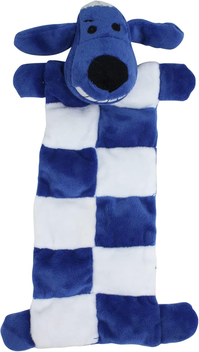 Multipet Loofa Hanukkah Squeaker Mat Dog Toy, 12-Inch