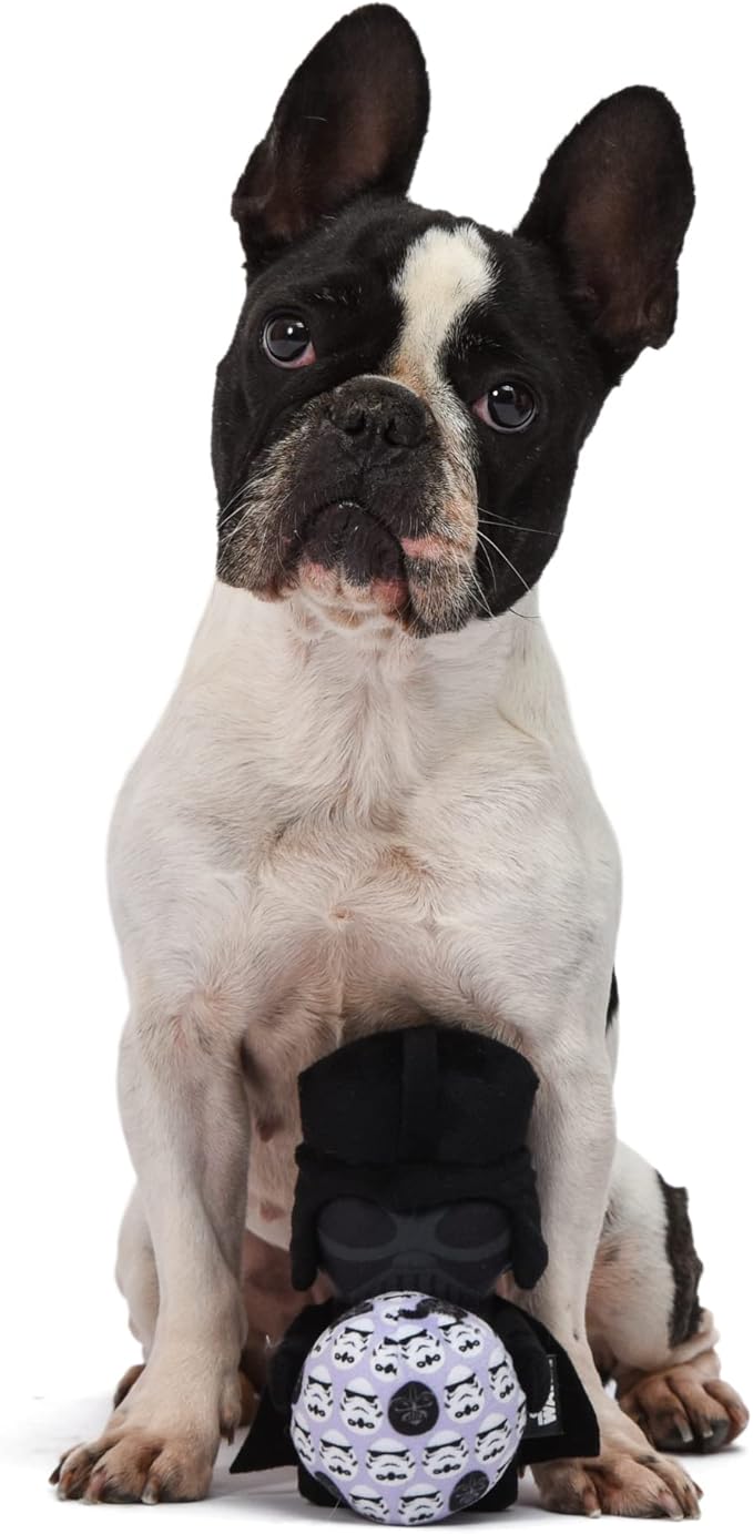 STAR WARS for Pets Easter 6" Darth Vader Empire Egg Squeaker Pet Toy | 6” Plush Squeaker Easter Darth Vader Pet Toy | Soft Chew Toy for Dogs | Stuffed Darth Vader Easter Toy 6 Inch