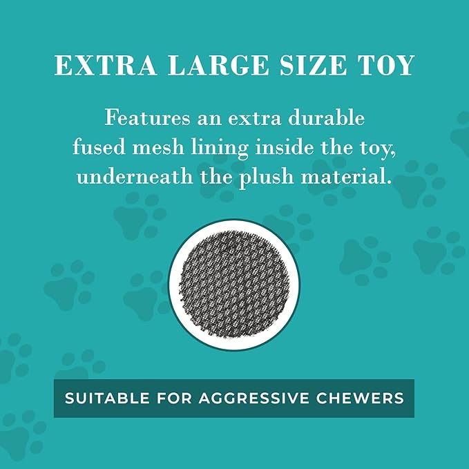 Haute Diggity Dog Chewy Vuiton Bone Plush Squeaky Dog Toy, Soft Durable Designer-Inspired Stuffed Puppy Chew Toys for Small, Medium & Large Dogs, Machine-Washable (Black Monogram) XL