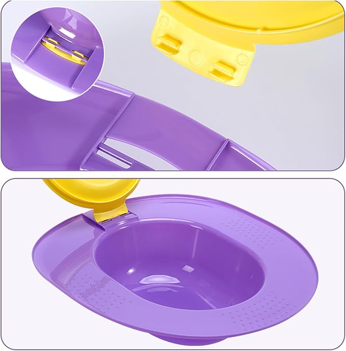 Pet Toilet with 2 Suction Cups - 15.35x14.17x3.94 Inches Cat Toilet Training, Reusable Urinal Potty Safe Design Removable Easy Clean for Home House Pet Kitten Travel