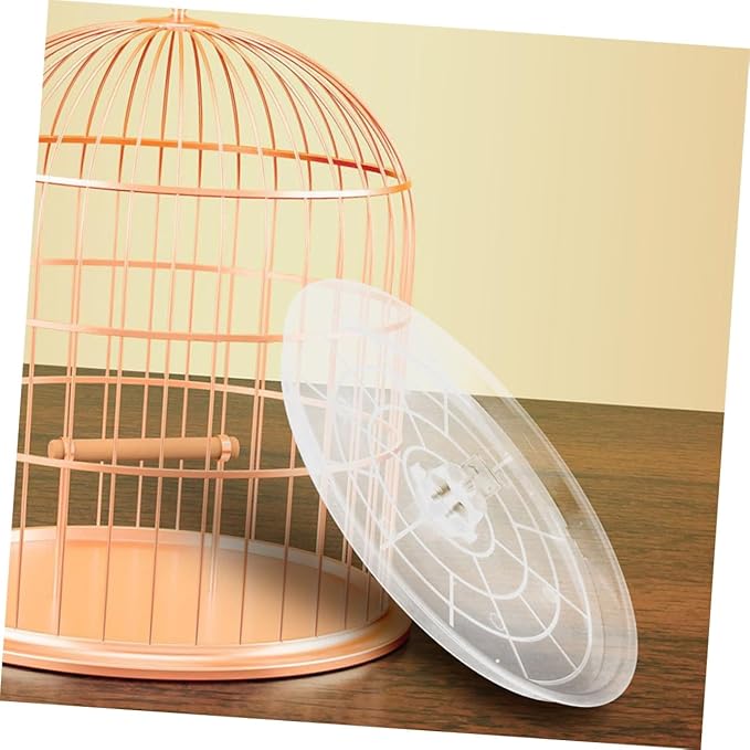 2pcs Transparent Bird Toilet Pan Bird Cage Accessories for Small Animals Bunny Cage Bottom Tray Smooth Surface for Safe Use for Parrots
