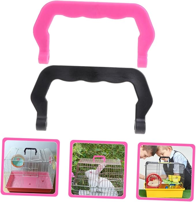 Happyyami 20pcs Detachable Plastic Bird Cage Handles Portable Hamster Cage Lifting Handles for Outdoor Use Lightweight and Design for Easy Carrying
