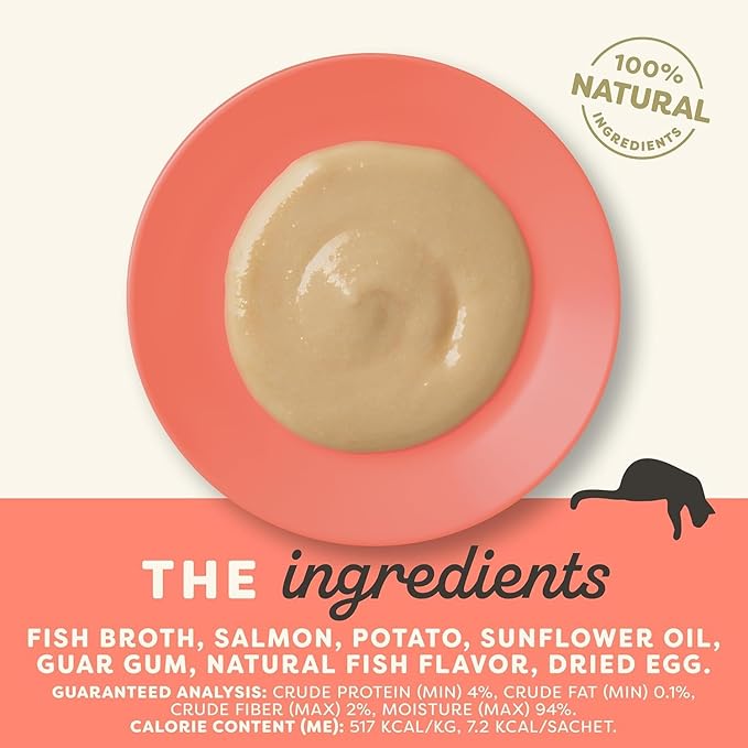 Applaws Lickable Puree Cat Treats in 3 Flavors: (1) Salmon, (1) Chicken and (1) Tuna (6 x 0.5 Oz Sachets per Flavor, 18 Sachets Total)