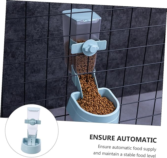 Hanging Automatic Bird Feeder and Hamster Food Dispenser Multi-Function Small Pet Feeder with Waterer for Outdoor Bird Cages and Hamster Accessories