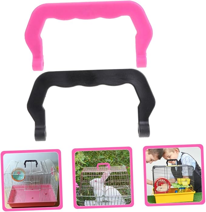 Toddmomy 20pcs Hamster Carrier Birdcage Handles Plastic Cage Handles for Pet Cage Easy Install