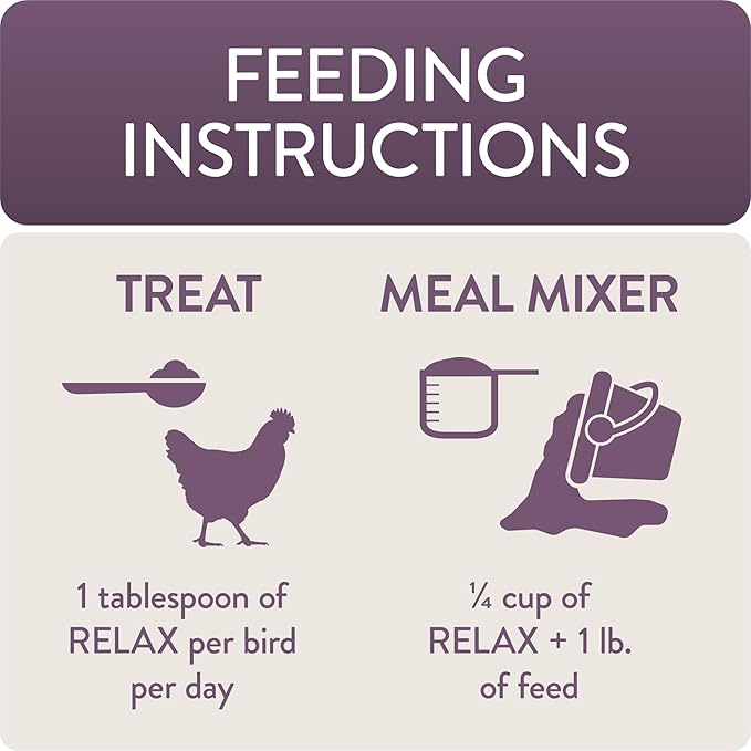 FLOCKLEADER Relax, Functional Poultry Treats for Calming Support, 3.5 lb