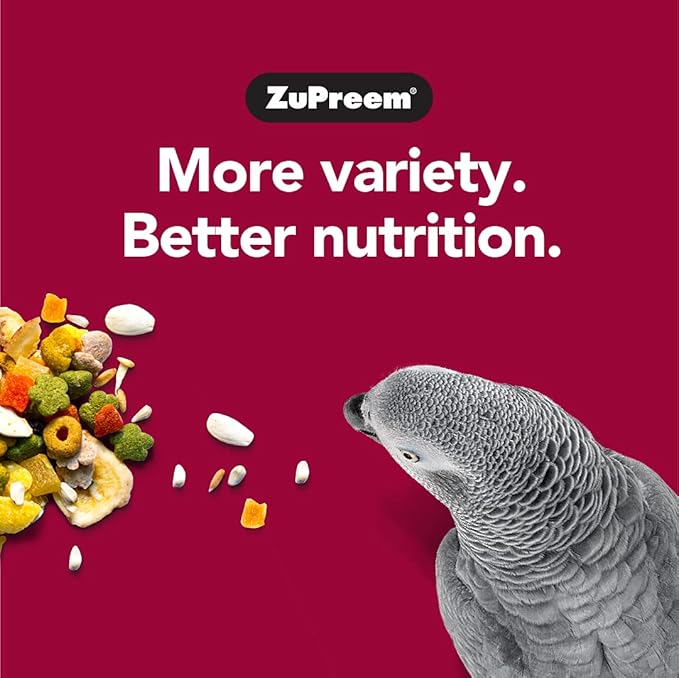 ZuPreem Bundle FruitBlend Pellets & Sensible Seed for Medium Birds (2 lb Each, Pack 2) – Complete Daily Nutrition & Enrichment Seed Mix for Cockatiels, Lovebirds, Quakers & Small Conures, Made in USA