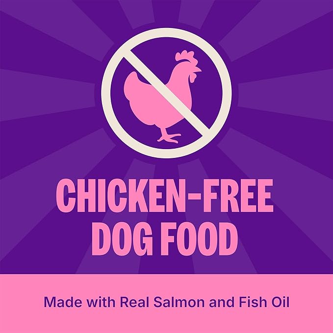 Wellness Complete Health Sensitive Skin and Stomach Dry Dog Food, Wholesome Grain Kibble, Natural, Chicken Free, Salmon and Rice Recipe, 38 lb Bag