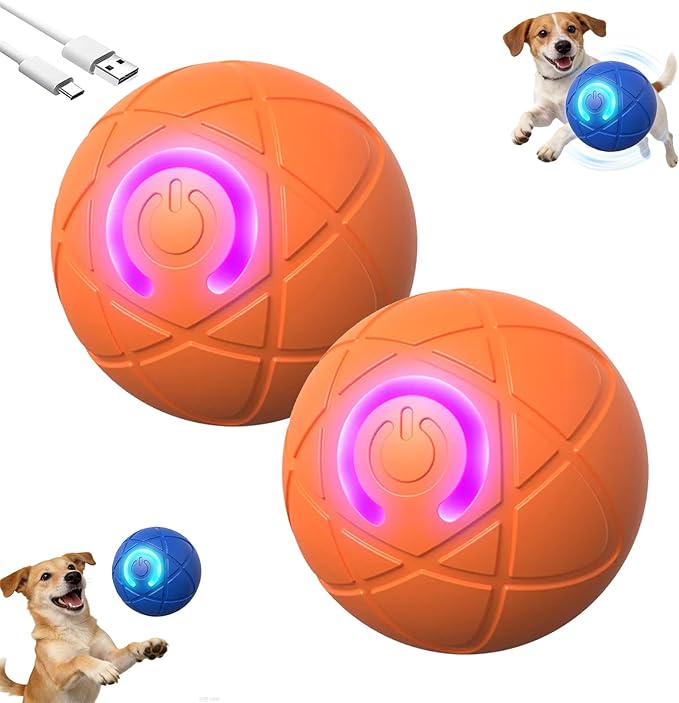 Viral Shaky Ball for Dogs, Smart Interactive Dog Toy Ball, Smart Jumping Automatic Moving Bouncing and Rotating Balls, Electric Vibrating & Rolling for Large/Small Dogs and Cats