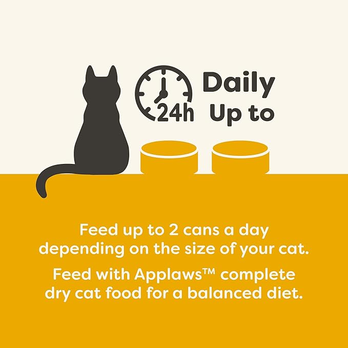 Applaws Natural Wet Cat Food, 24 Count, Limited Ingredient Canned Wet Cat Food, Chicken Breast with Pumpkin in Broth, 5.5oz Cans