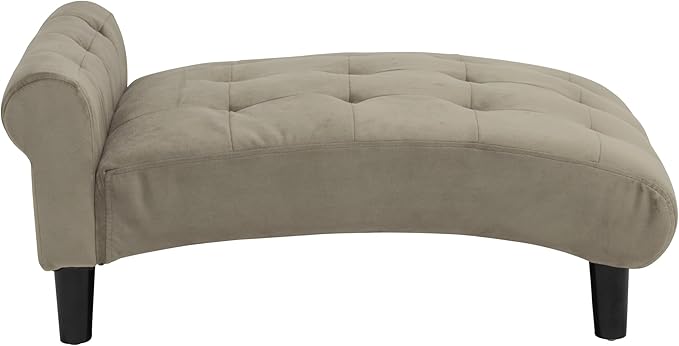 Paws & Purrs Luxury Cat Chaise Lounge Sofa – Tufted Raised Pet Bed | Plush 4″ Cushion, Elegant Furniture for Cats or Dogs, Easy-Assemble, Ash
