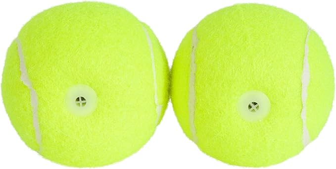 Hyper Pet Squeaks! Dog Tennis Balls Pack of 2 | Durable Squeaky Tennis Ball Fetch Toys for Dogs | Lightweight, High-Bounce for Training, for Dogs 20-60 lbs, Interactive Dog Toy, Size Medium, 2.5-inch