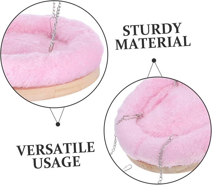 Sosoport Parrot Winter Nest Birdcage Hanging Bed Cozy Bird Hammock Material Bird Bed for Small Pets