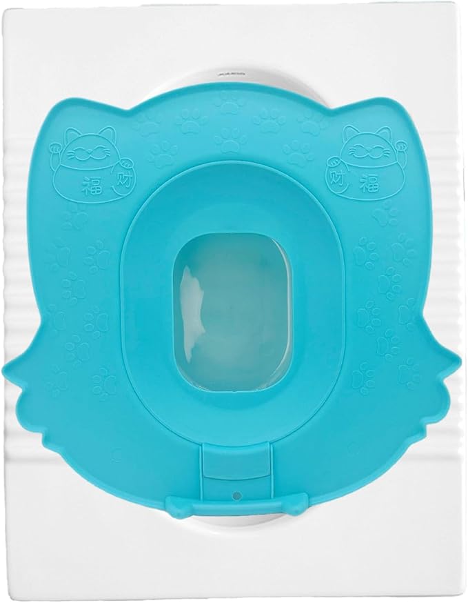Pet Training System - Feline Bathroom Conversion Set, Adjustable Seat Insert Program with Progressive Removal Design, Reducing Guidance Feature, Ideal for Cat Owners Small Spaces Camper Living Re