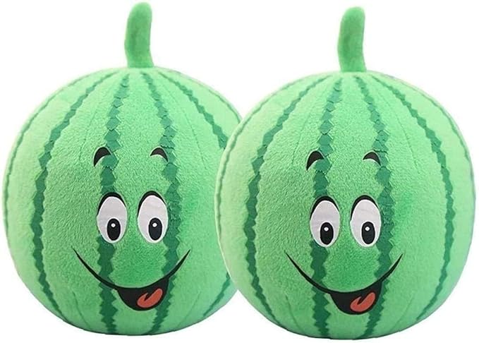 1Pc Watermelon Pet Toy Chew Squeaker Squeaky Plush Cotton Triangle Ball Watermelon Sound Toys Puppies Small Dogs Useful and Deft, Dog Squeak Toys, Tiny Puppy Toys(Red)