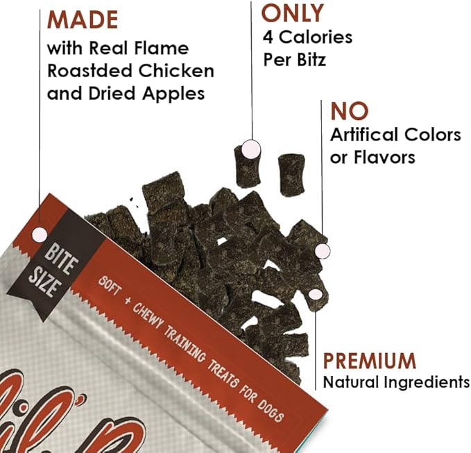Soft & Chewy Training Treats for Dogs, Bite Size Reward Treats for Training & Positive Reinforcement, Grain Free Dog Treats Made with Real Beef, Hickory Smoked Beef Flavor, 6 Pack (4 oz Each)