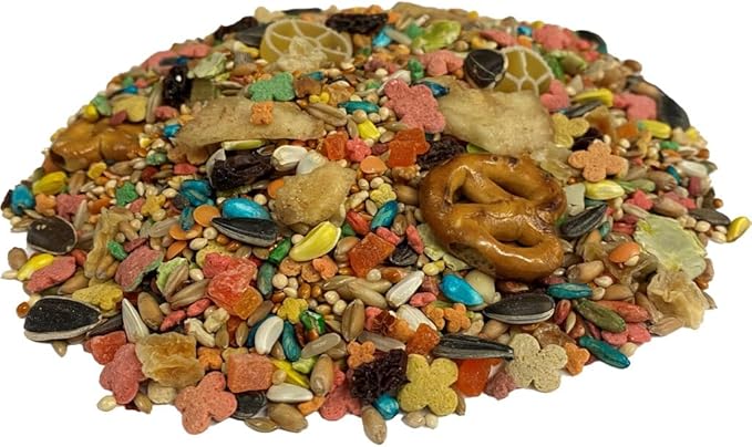 F.M. Brown's Tropical Carnival Gourmet Bird Food for Cockatiels, Lovebirds, and Conures, Vitamin-Nutrient Fortified Daily Diet, 3lb