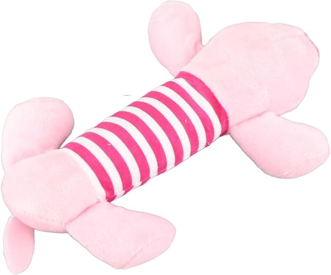 Cyrank Dog Toys, Cute Striped Animal Dog Squeaky Toys Dog Stuffed Animals Chew Toy with 4 Legs Soft Durable Plush Dog Toys for Pet Dog Cat(#3)