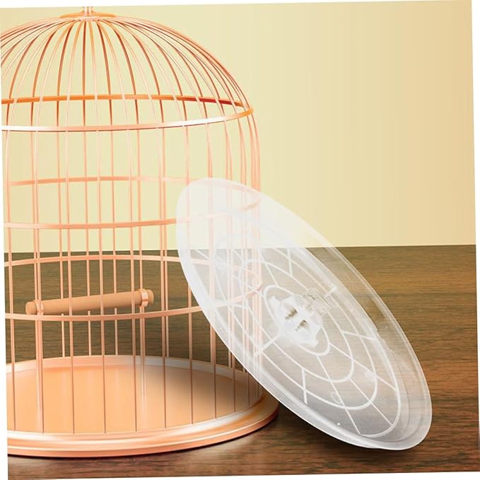 Toddmomy 2pcs Transparent Bird Cage Tray Replacement Litter Holder for Parakeet Budgie and Small Birds Easy Installation Wide Compatibility Safe Surface for Small Animal Cages