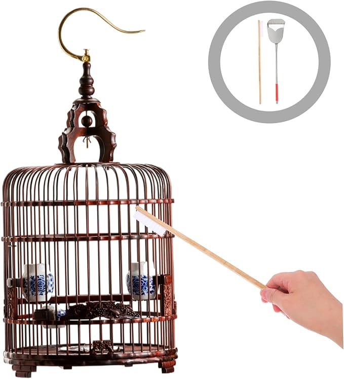 BESPORTBLE 2pcs Bird Cage Cleaning Brush Set Pet Cage Cleaning Tools Birdcage Cleaner for