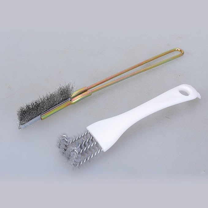 5Pcs Bird Cage Kits Stainless Steel Tool Brush for Excrement and Dirt Removal for Small Pet