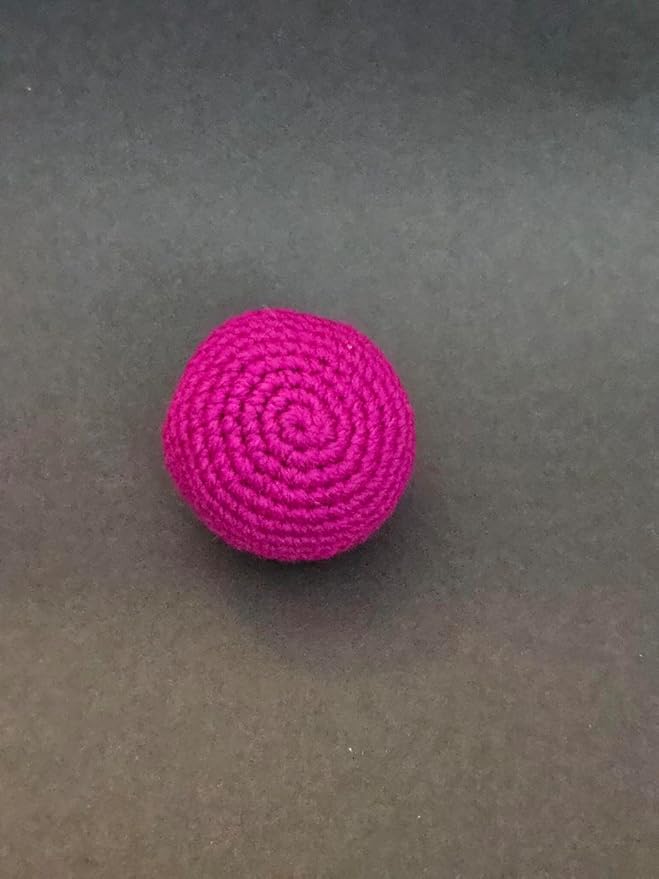 Golden Bay, Handmade, Cat/Small Dog, Rattle Ball (Set of 3), Regular Knitting, Wool/Cotton Yarn, Healthy and Durable Pet Toy