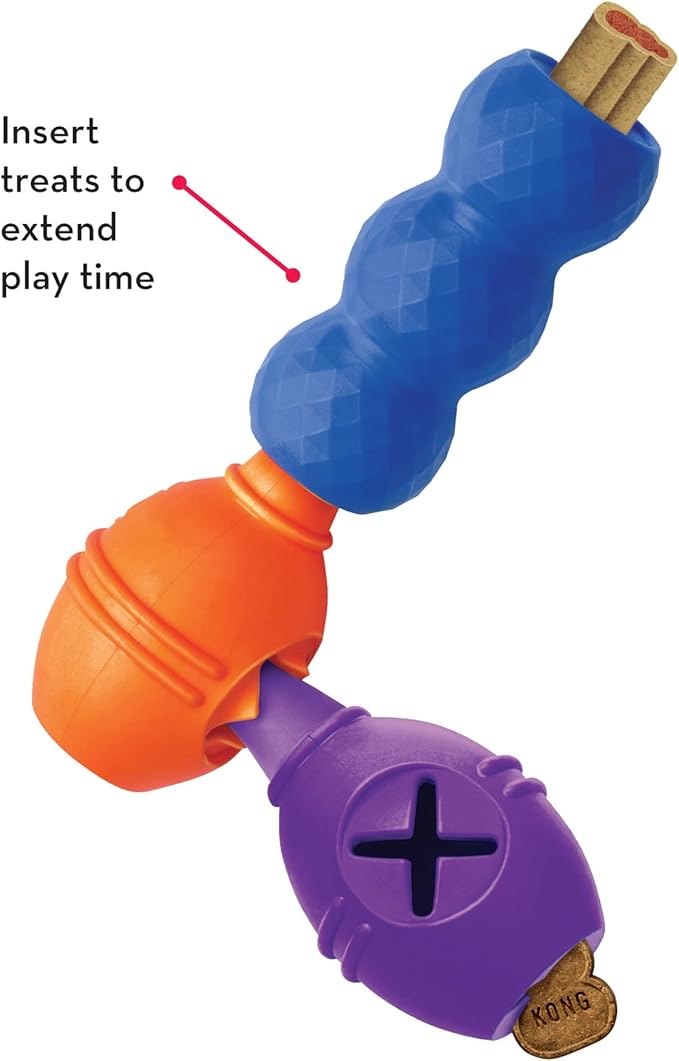 KONG - Genius Mike - Interactive Treat Dispensing Dog Puzzle Toy (Assorted Colors) (Large (2 Pack))