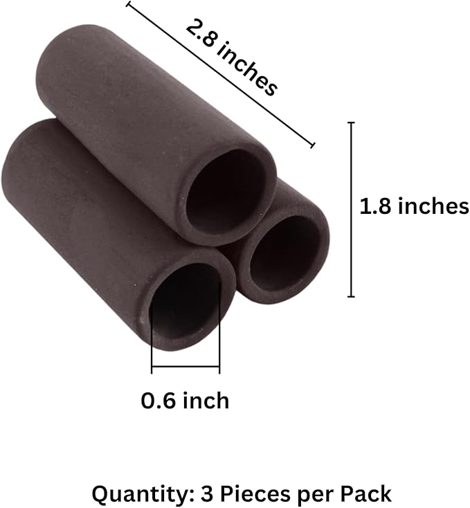 SunGrow Isopod & Shrimp Ceramic Shelters, 2.8 x 1.8 x 0.6 Inches, Small Reptile & Lizard Hiding Cave Connected Tubes, Aquarium Decor