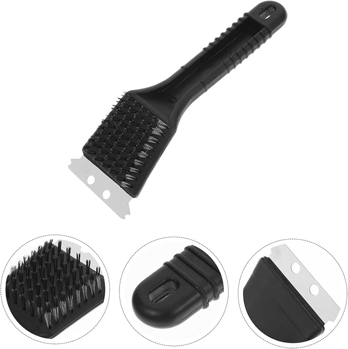 Birdcage Accessory Non-Shedding Bristles Stainless Steel Shovel Bird Droppings Cleaning Birdcage