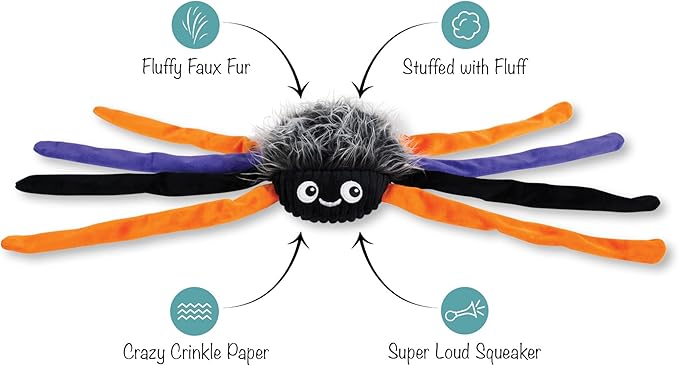 Fringe Studio Large Plush Dog Toy, TRAPPIN’ Flies PetShop Collection (728011)