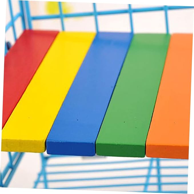 LIOOBO Decorative Wooden Climbing Toy Exercise and Decor for Hamsters Squirrels and Birds Cage