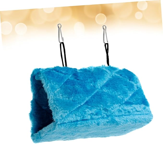 Totority Plush Parrot Hammock for Birds Soft Snuggle Cave for Conures and Lovebirds Encourages Exercise and Comfort Bird Cages