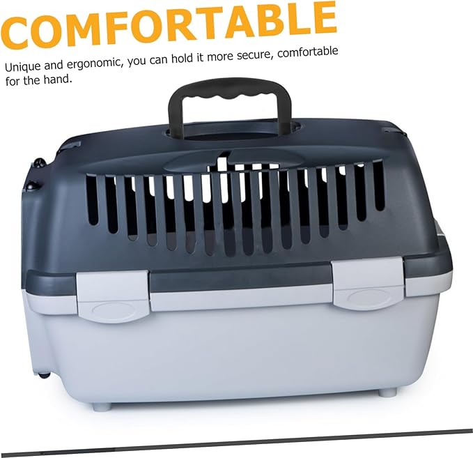 Gatuida Secure Comfortable Pet Cage Handle Plastic for Pet Carrier Rabbit Bird Cages