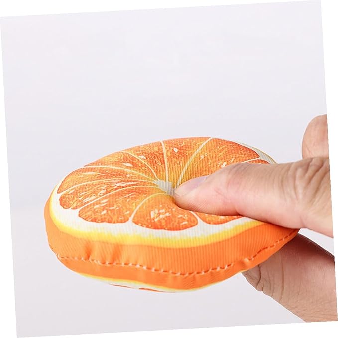 4Pcs Catnip Teething with Fruit-Shaped Interactive Kitten for Chewing and Play Scratch-Resistant Stuffed Animals for Indoor Cats and Kittens
