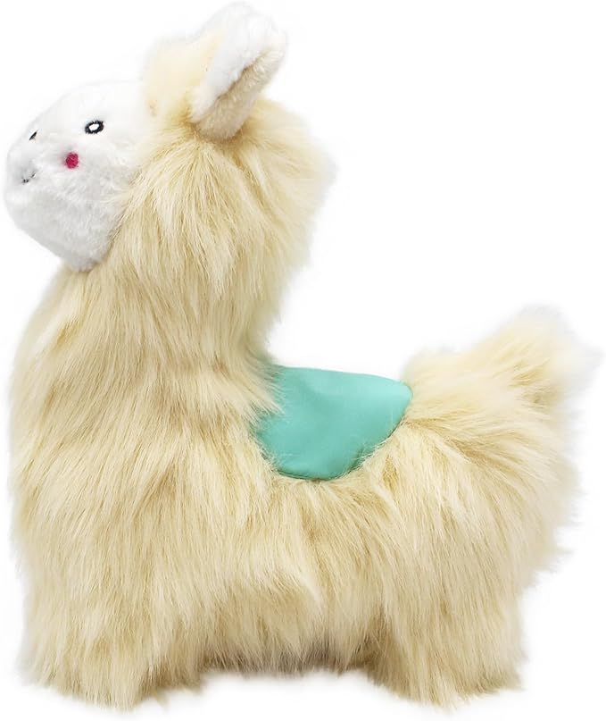 ZippyPaws Wooliez Dog Plush Toy - Interactive Pet Toys, Indestructible Plush Dog Toys, Fun Dog Toys, Larry The Llama