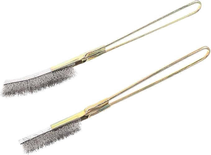 VANZACK 4pcs Bird Cage Cleaning Brush Extra Long Handle Durable Wire Brushes for Easy Cleaning of Parrot Cages and Bird Accessories Convenient and Sturdy Tools for Owners