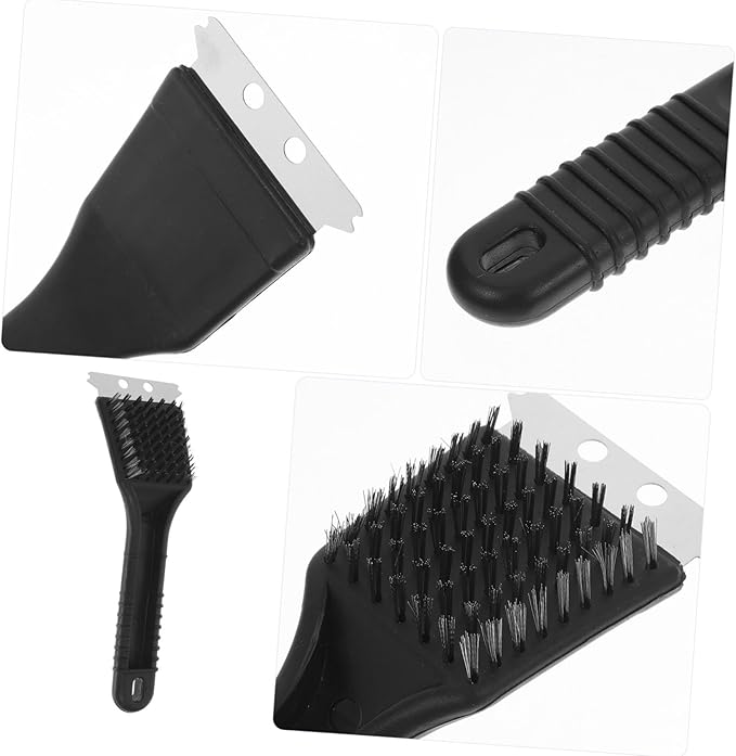 Long Handle Bird Cage Cleaning Brush Stainless Steel Droppings Removal Tool for Bird Cages Multi-Function Accessory