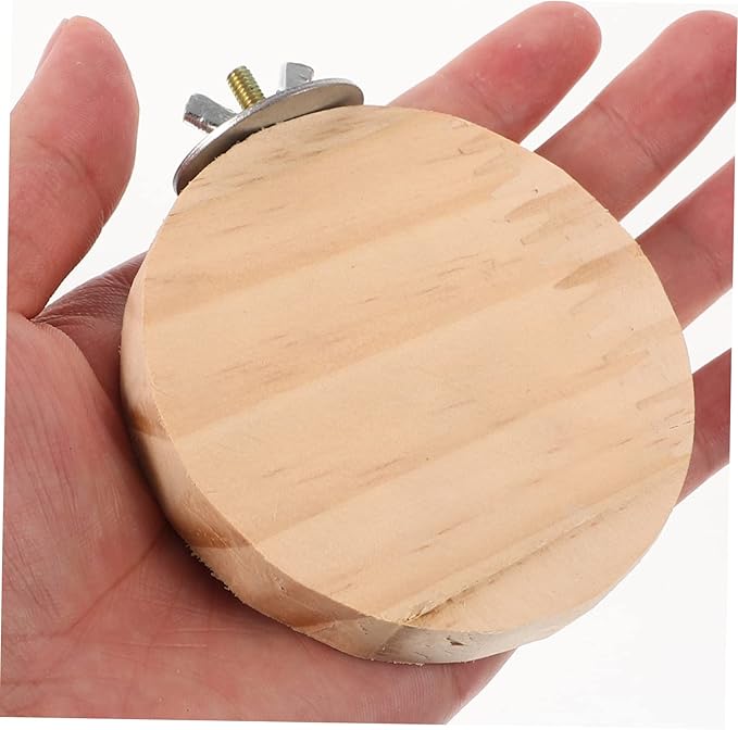 LIOOBO Bird Cage Platform Hamster Jump Board Wooden Hamster Perch Small Pet Cage Plaything