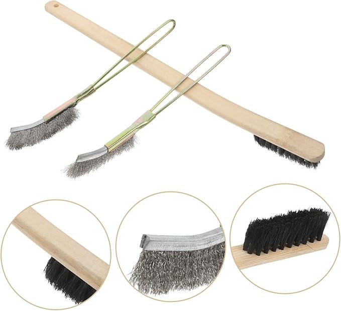 VANZACK 3pcs Bird Cage Cleaning Brush Soft Bristles for Gentle for Birdcages and Pet Cages Essential Bird Accessories for Easy Maintenance