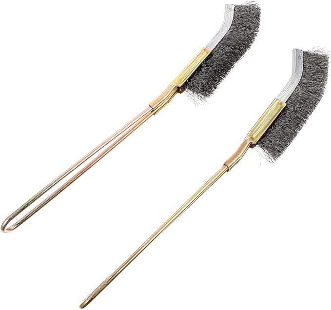 2pcs Handle Bird Cage Cleaning Brush for Parrot and Bird Cages Lightweight and Easy to Use for Daily Maintenance Wire Bristles for Cleaning