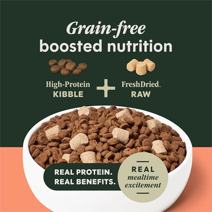 Instinct RawBoost, Natural Dry Dog Food with Freeze-Dried Pieces, High Protein, Grain-Free Recipe - Real Salmon, 19 lb. Bag