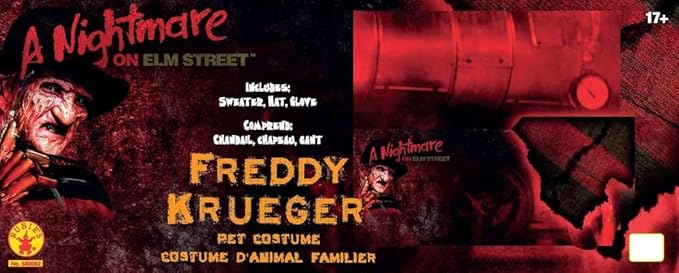 Rubies A Nightmare on Elm Street: Freddy Krueger Pet Costume for Dogs or Cats, Medium