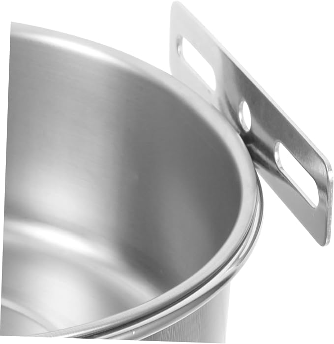 BESPORTBLE Bird Parrot Feeding Bowl Stainless Steel Water and Food Dish for Cockatiel Conure Parakeet and Lovebirds Easy to Holder for Bird Cage Feeding