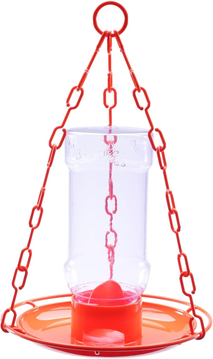 Perky-Pet Wild Oriole Jelly Bird Feeder - 32oz Capacity, Built-in Stirrer with Large Circular Feeding Tray, Wraparound Perch, Outdoor Garden Décor for Backyard Birding & Wildlife, 253