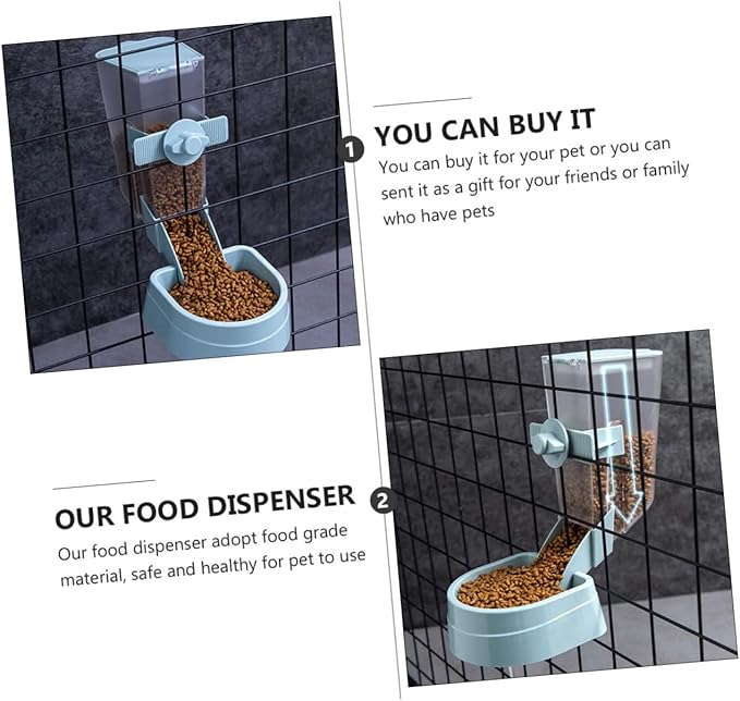 Levemolo Hanging Automatic Bird Feeder for Indoor Outdoor Use Reliable Pet Food Dispenser for Parakeets Hamsters Hedgehogs Easy Installation High