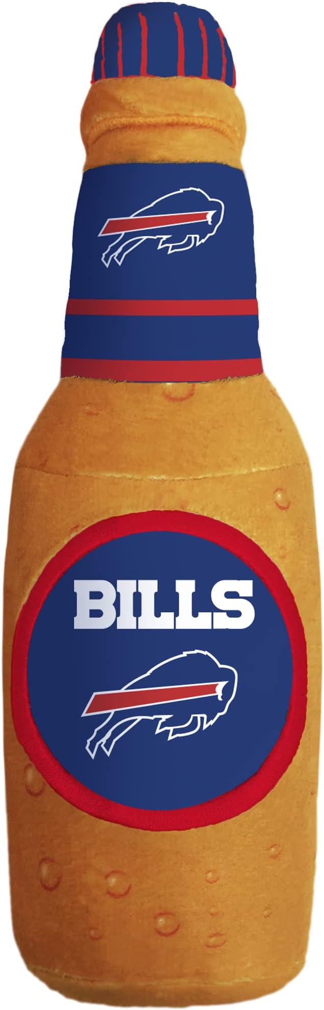 Pets First NFL Buffalo Bills Beer Bottle Plush Dog&CAT Squeak Toy-Cutest Stadium SODA Bottle Snack Plush Toy for Dogs&Cats with Inner Squeaker&Beautiful Football Team Name/Logo 10 x 3 x 3 Inches